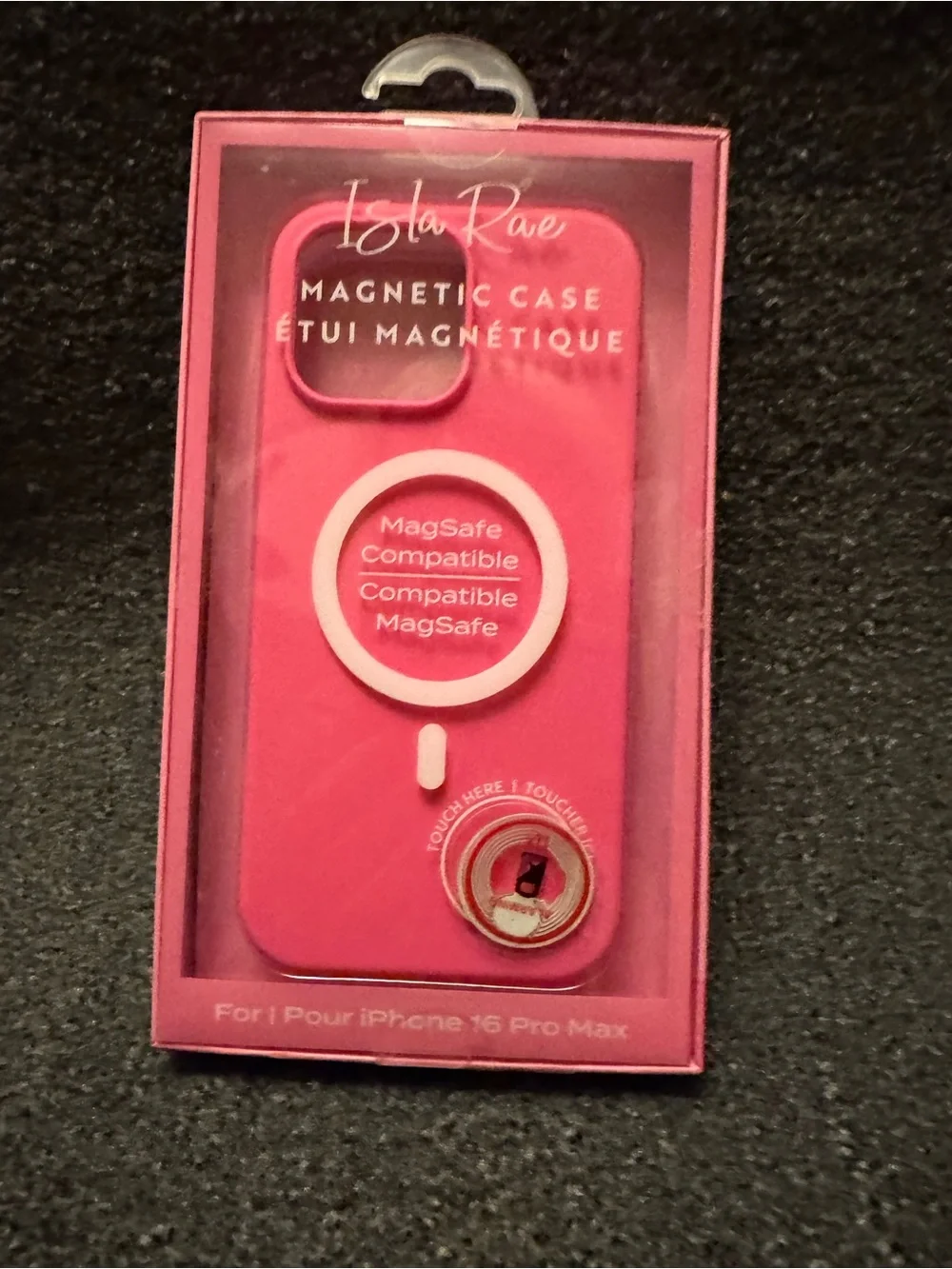 NIB - Isla Rae Pink MagSafe iPhone 16 Pro Max Case Triple Drop
